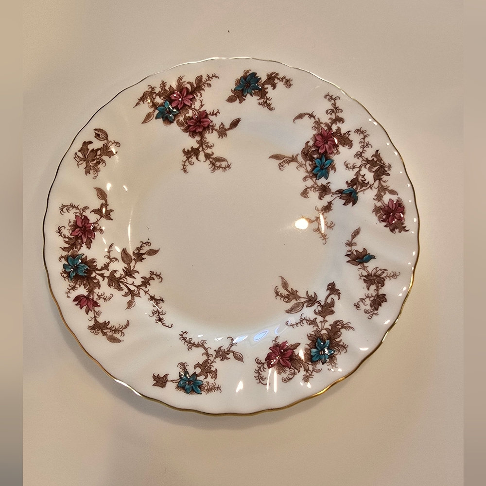 Minton Ancestral Bread Butter Dessert Plates(Set of 4) Bone China England